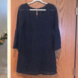 Navy summer/fall dress long sleeved